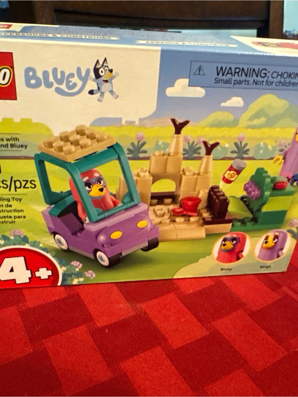 LEGO Bluey Purple Car Playset for Kids